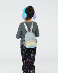 Back Pack With Rainbow Pocket Silver Accessories Deux par Deux 