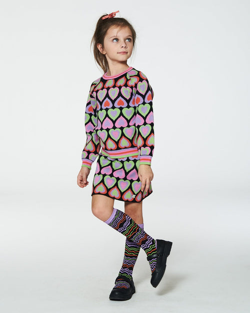 Knee Socks Multicolored Zebra Accessories Deux par Deux 