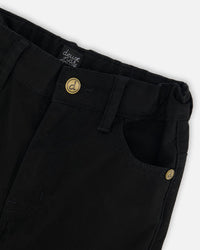 Stretch Twill Pants Black Pants & Shorts Deux par Deux 