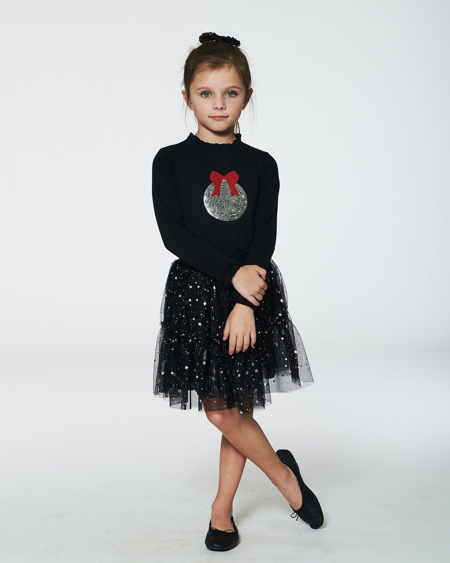 Glittering Tulle Skirt Black Skirts Deux par Deux 