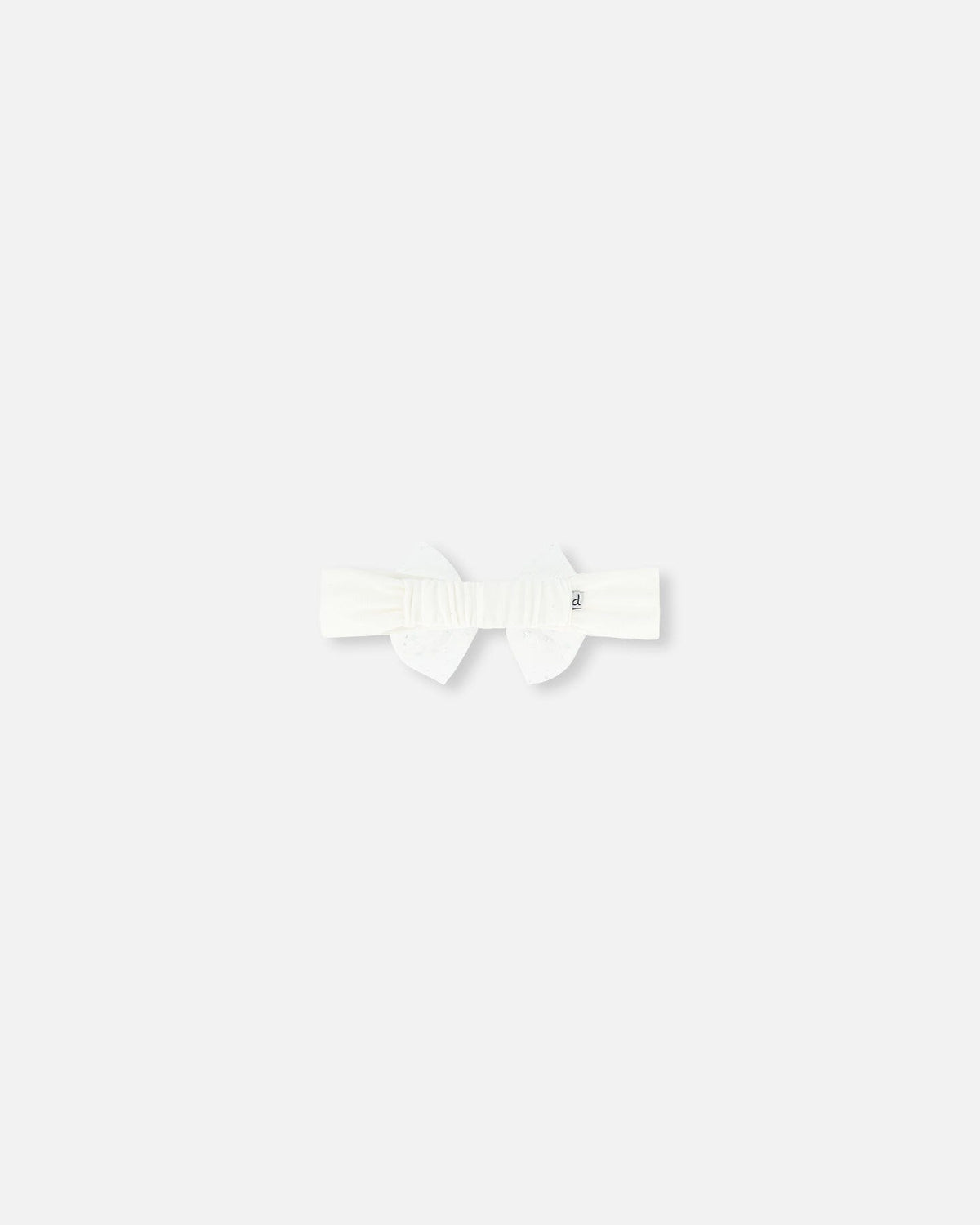 Headband With Glittering Tulle Bow Off White Accessories Deux par Deux 