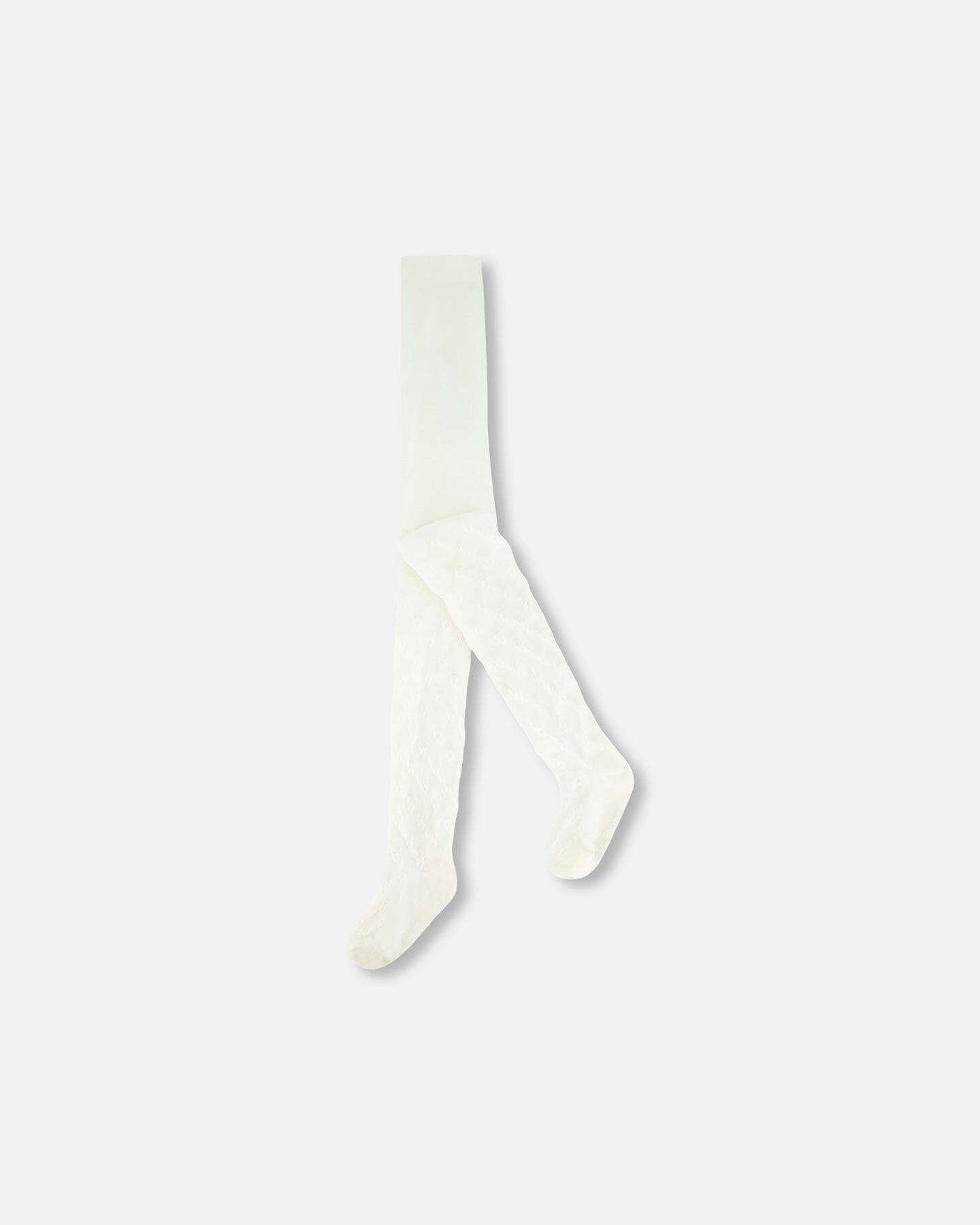 Tights With Bow Jacquard Off White Accessories Deux par Deux 