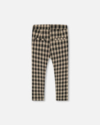 Treggings Plaid Black And Beige - G20O20_089