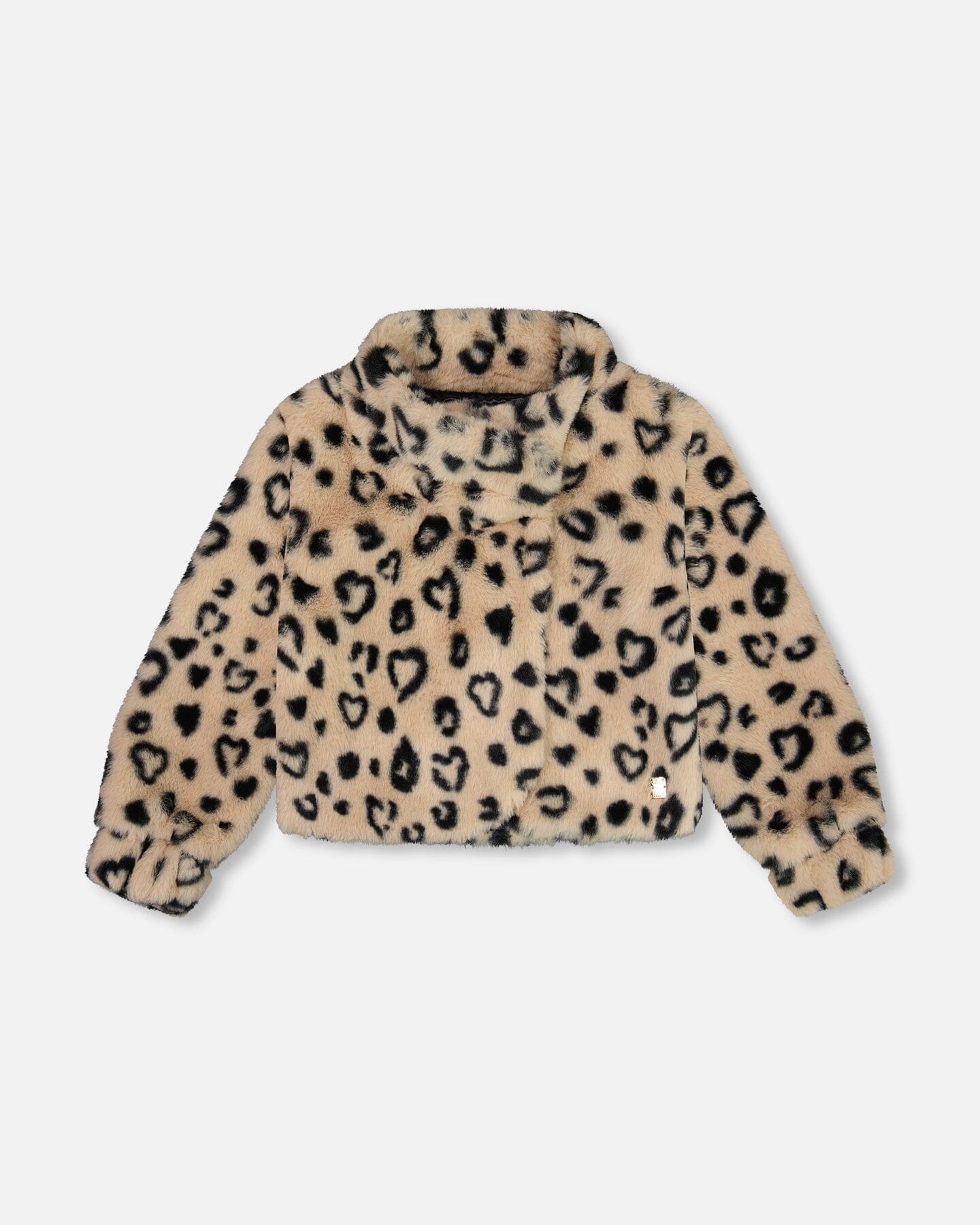 Printed Faux Fur Jacket Leopard - G20O50_000