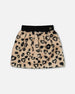 Printed Faux Fur Skirt Leopard - G20O80_000
