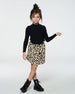 Printed Faux Fur Skirt Leopard Skirts Deux par Deux 