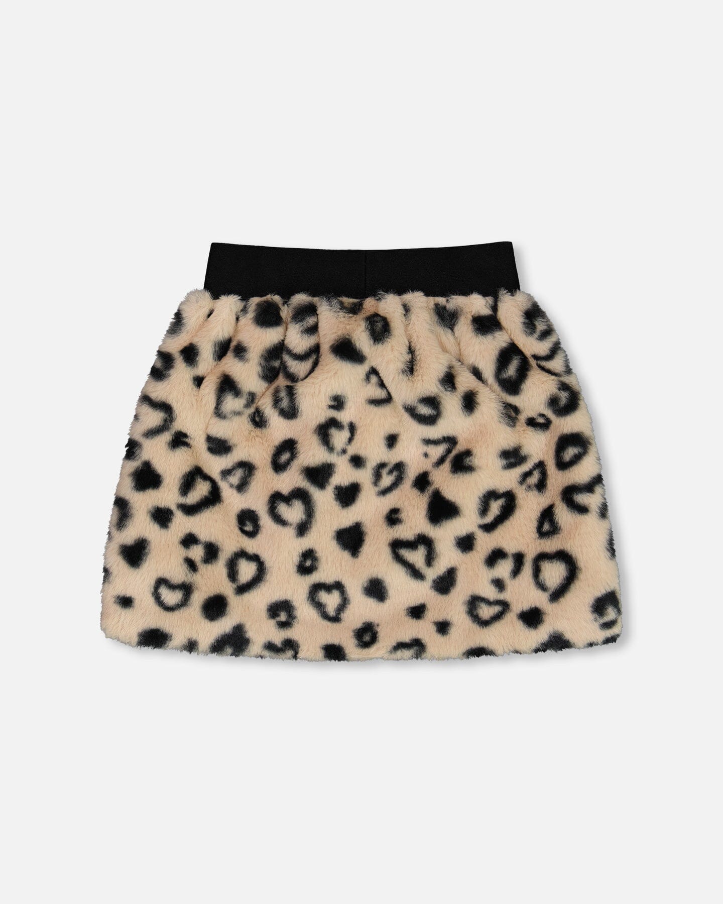 Printed Faux Fur Skirt Leopard - G20O80_000