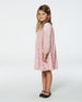 Long Sleeve Velvet Dress With Frills Light Pink Dresses Deux par Deux 