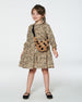 Long Sleeve Viscose Dress With Frill Printed Leopard Dresses Deux par Deux 