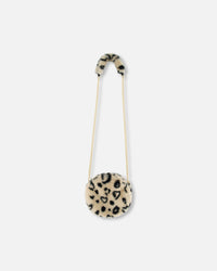 Printed Leopard Faux Fur Shoulder Bag Accessories Deux par Deux 