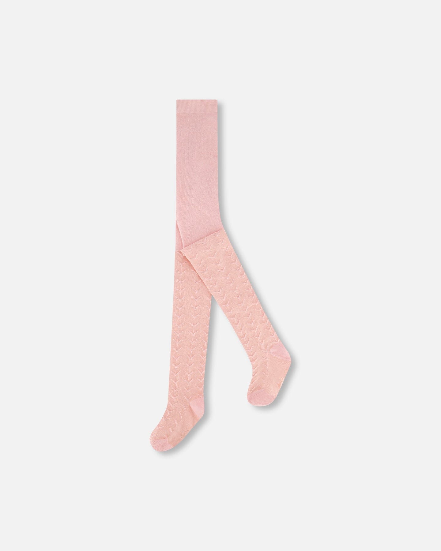 Tonal Jacquard Tights Light Pink Accessories Deux par Deux 