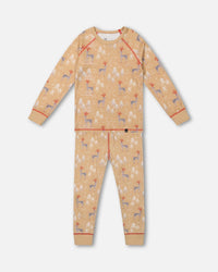 Organic Cotton Kid Two Piece Family Christmas Pajama Set Pajamas Deux par Deux 