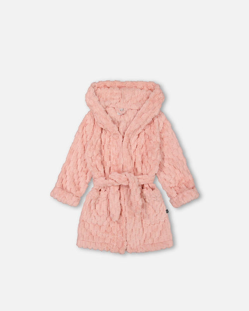 Plush Robe Light Pink Pajamas Deux par Deux 