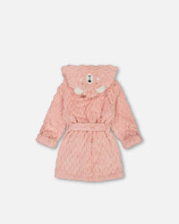 Plush Robe Light Pink Pajamas Deux par Deux 