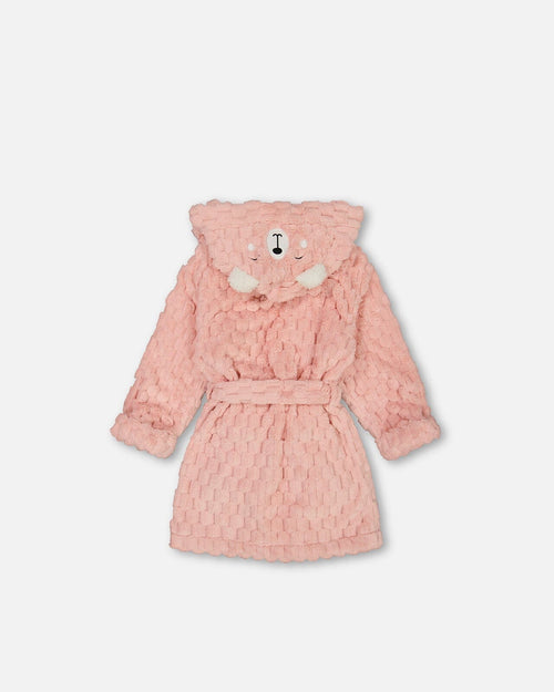 Plush Robe Light Pink Pajamas Deux par Deux 