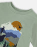 T-Shirt With Print Sage Tees & Tops Deux par Deux 