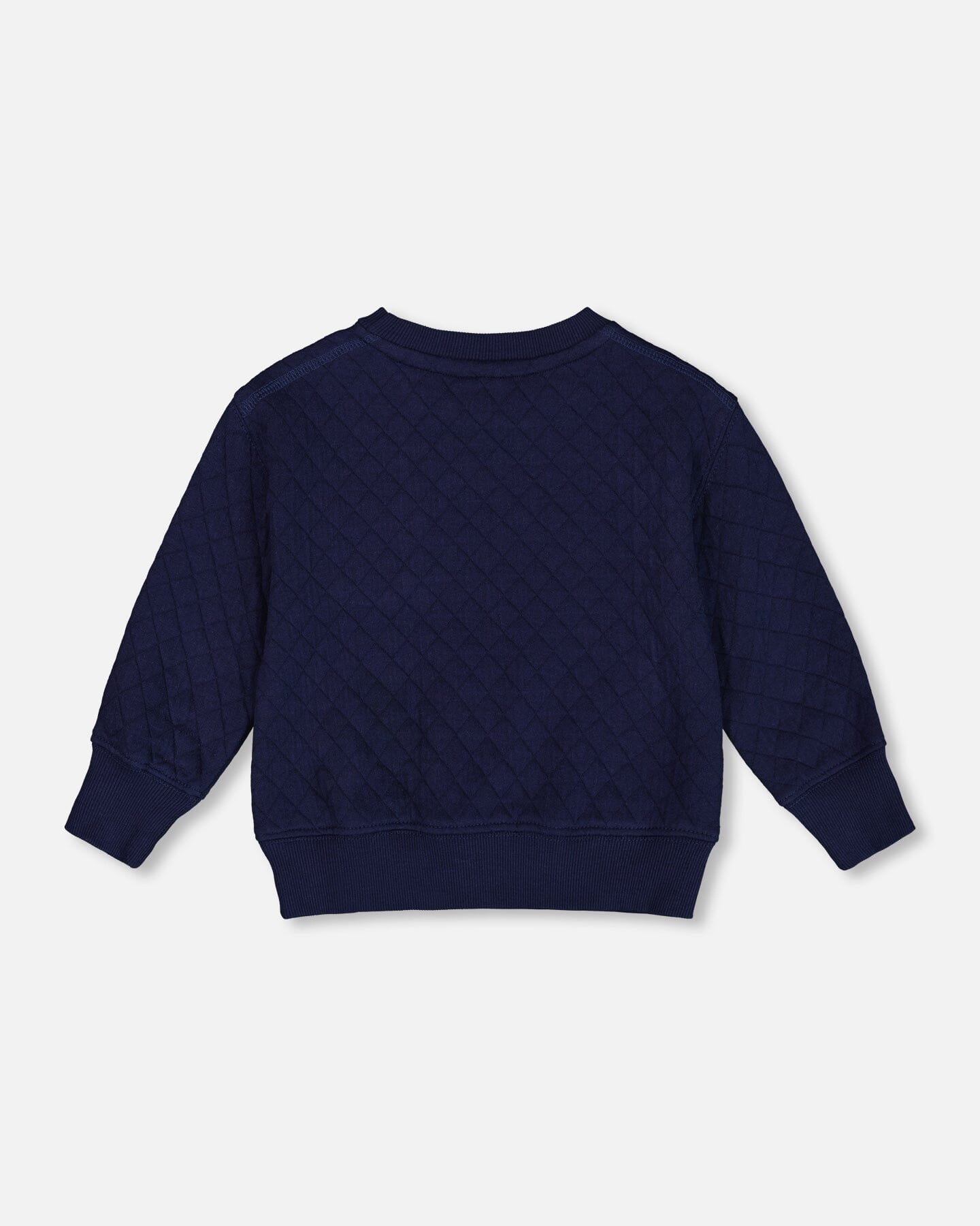 Quilted Sweatshirt With Pocket Navy Sweaters & Hoodies Deux par Deux 