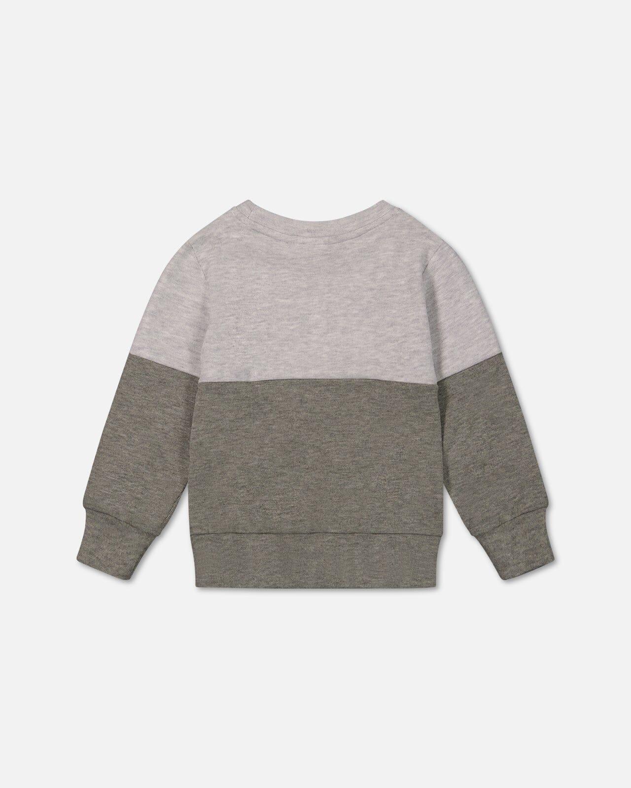 Super Soft Colorblock Top With Quilted Pocket Gray And Sage Tees & Tops Deux par Deux 