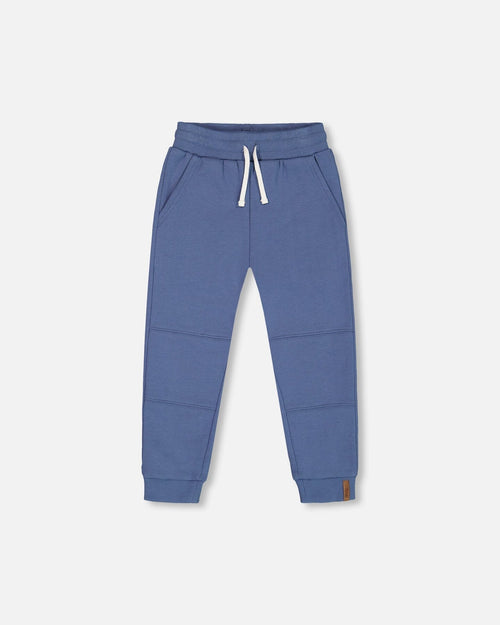 Fleece Sweatpants With Pockets Blue - G20U21_774