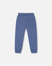 Fleece Sweatpants With Pockets Blue - G20U21_774