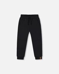 Fleece Sweatpants With Pockets Black - G20U21_999