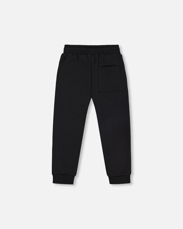 Fleece Sweatpants With Pockets Black - G20U21_999