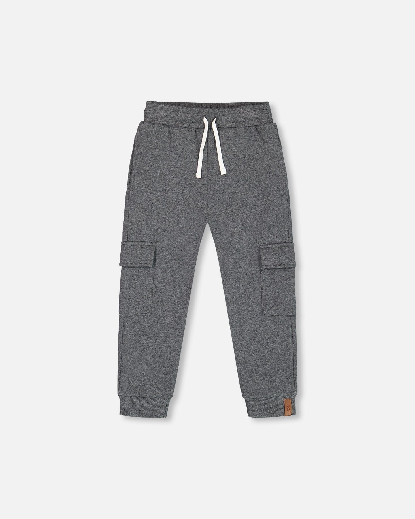 Fleece Sweatpants With Cargo Pockets Dark Gray - G20U22_196