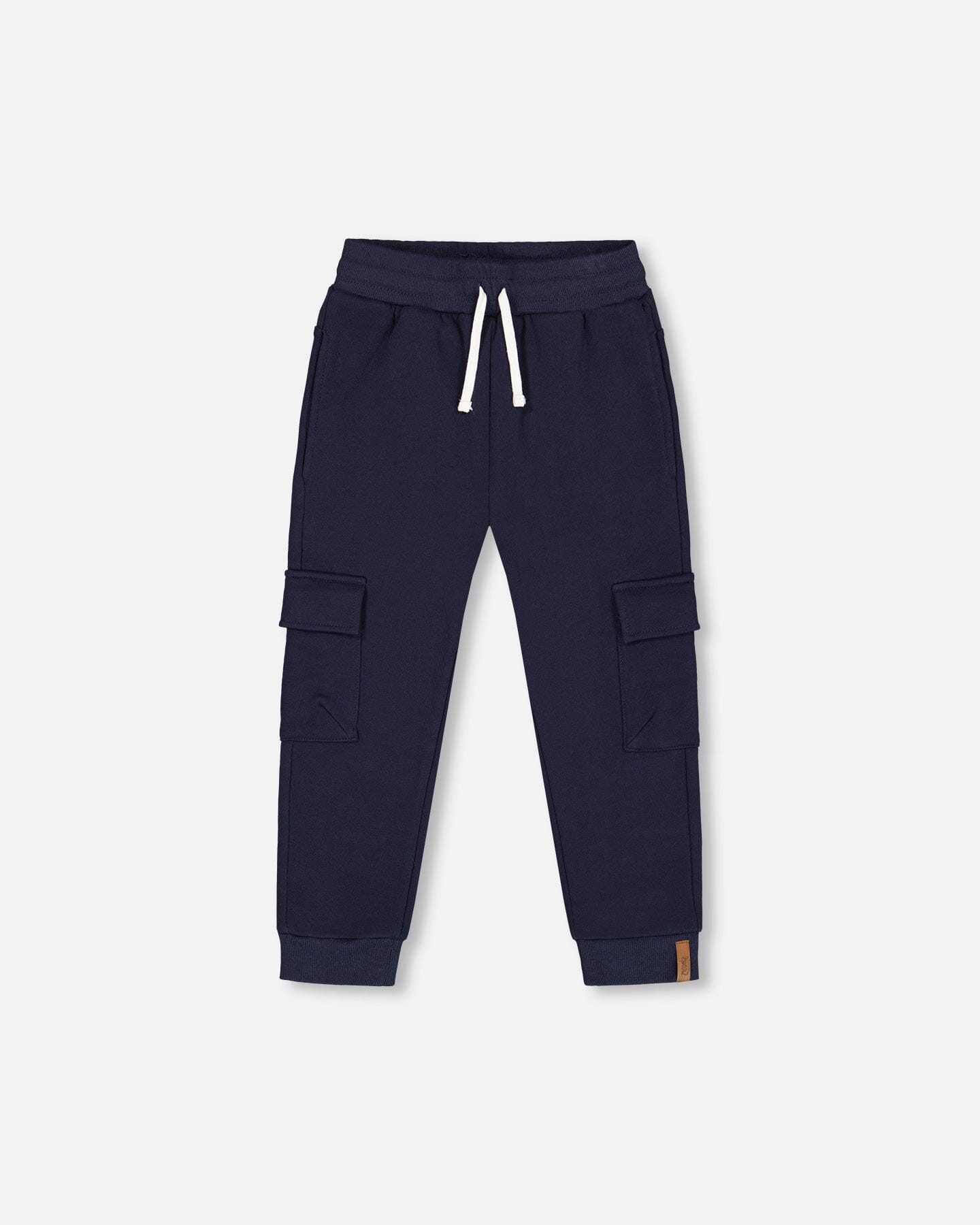 Fleece Sweatpants With Cargo Pockets Navy - G20U22_481