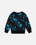 Printed Fleece Sweatshirt Blue Storm Sweaters & Hoodies Deux par Deux 