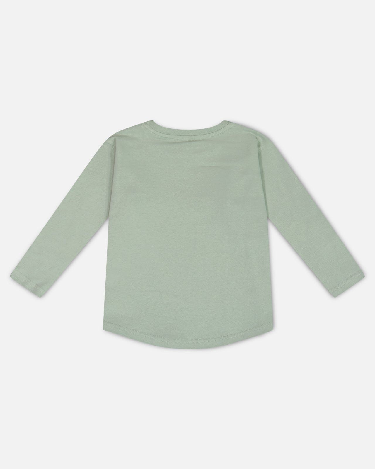 Long Sleeve T-Shirt With Print Sage - G20U74_325