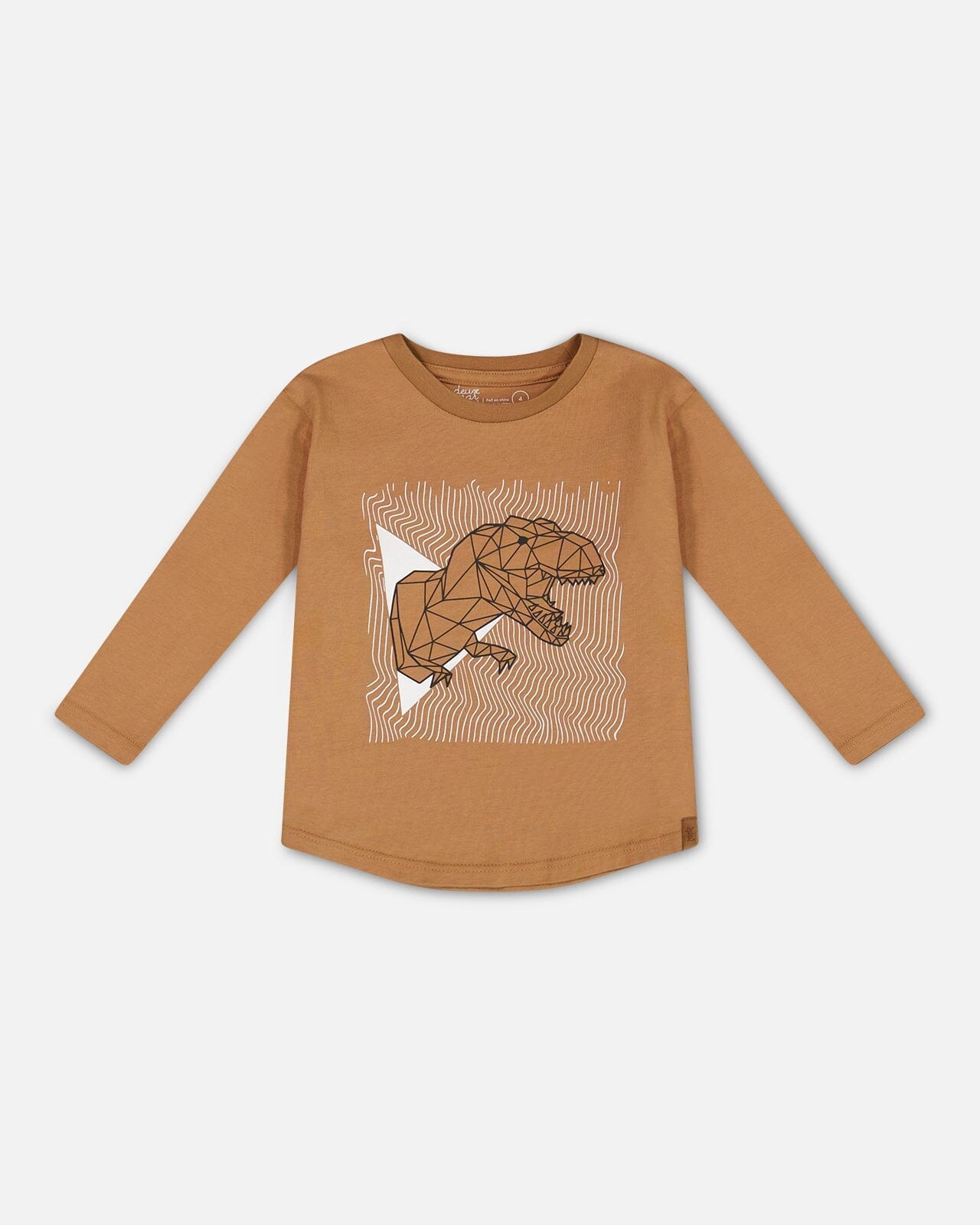 Long-Sleeve T-Shirt With Print Caramel - G20U75_915