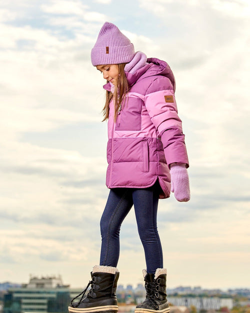 Puffy Jacket Lilac And Purple - G20W57_561