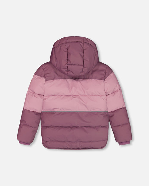 Puffy Jacket Lilac And Purple Outerwear Deux par Deux 