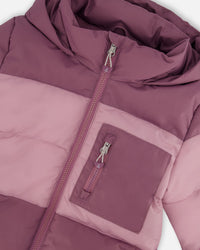 Puffy Jacket Lilac And Purple Outerwear Deux par Deux 