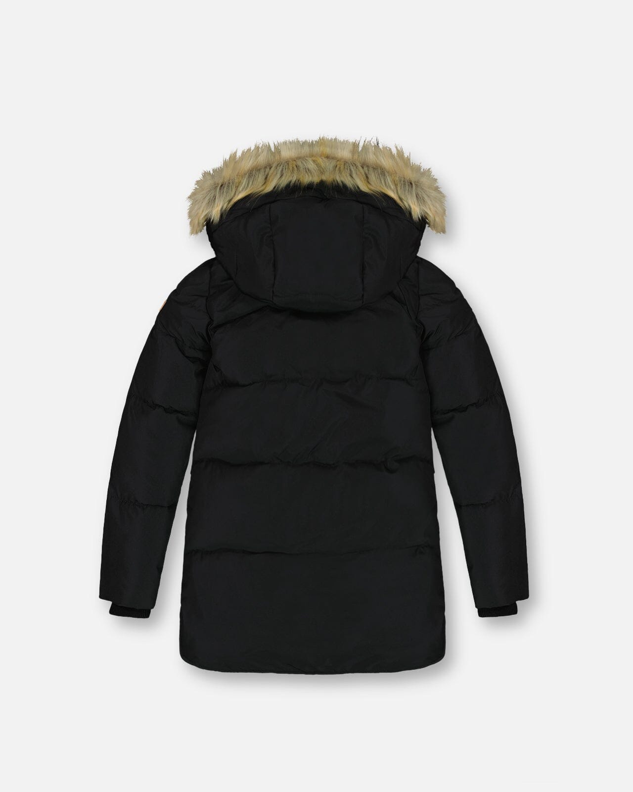 Puffy Long Coat Black Outerwear Deux par Deux 