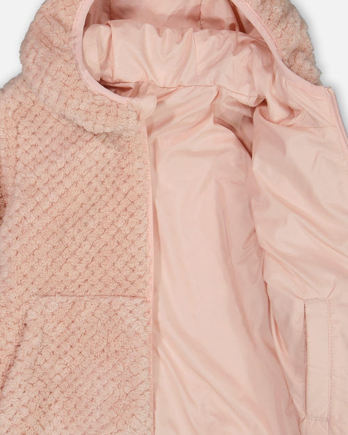 Reversible Plush Jacket Pink Outerwear Deux par Deux 