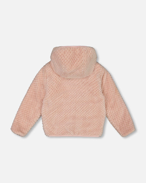 Reversible Plush Jacket Pink Outerwear Deux par Deux 