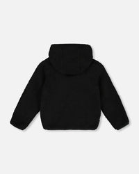 Reversible Sherpa Jacket Black Outerwear Deux par Deux 