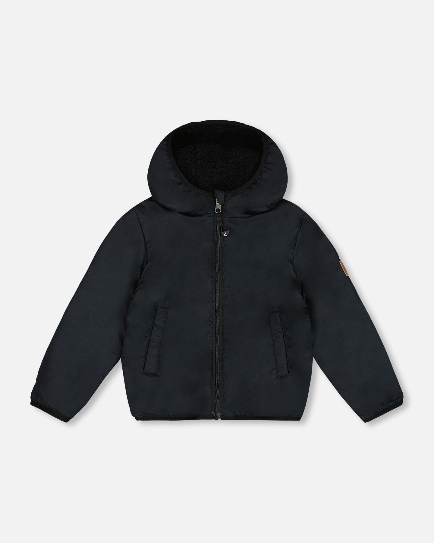 Reversible Sherpa Jacket Black Outerwear Deux par Deux 