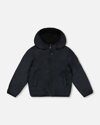 Reversible Sherpa Jacket Black Outerwear Deux par Deux 