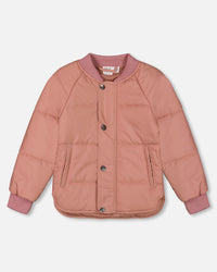 Quilted Jacket Pink Outerwear Deux par Deux 