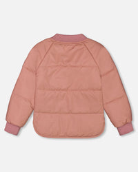 Quilted Jacket Pink Outerwear Deux par Deux 