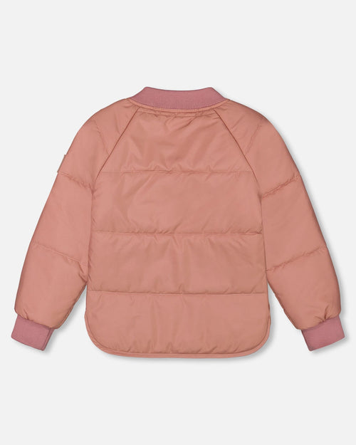 Quilted Jacket Pink Outerwear Deux par Deux 