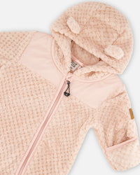 Baby One Piece Plush Pink Outerwear Deux par Deux 