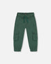 Stretch Twill Cargo Jogger Pants Forest Green - G20YB20_930