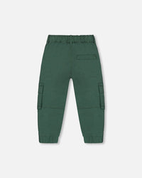 Stretch Twill Cargo Jogger Pants Forest Green - G20YB20_930