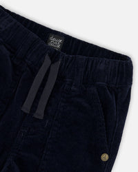 Stretch Corduroy Jogger Pants Navy Pants & Shorts Deux par Deux 