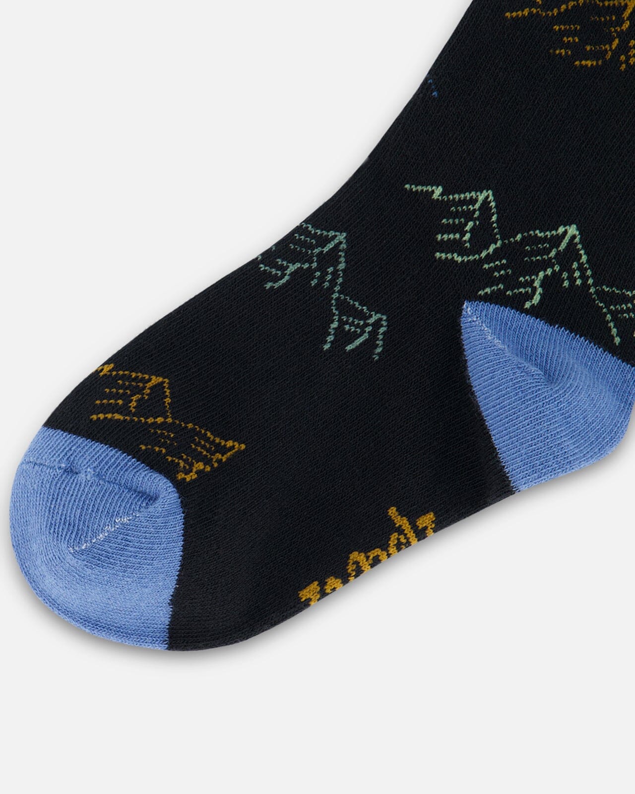 Socks Black With Mountains Accessories Deux par Deux 