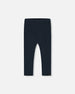 Rib Leggings Navy Leggings Deux par Deux 