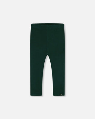 Rib Leggings Dark Emerald Leggings Deux par Deux 